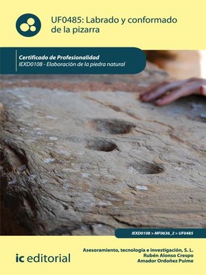 cover image of Labrado y conformado de la pizarra. IEXD0108